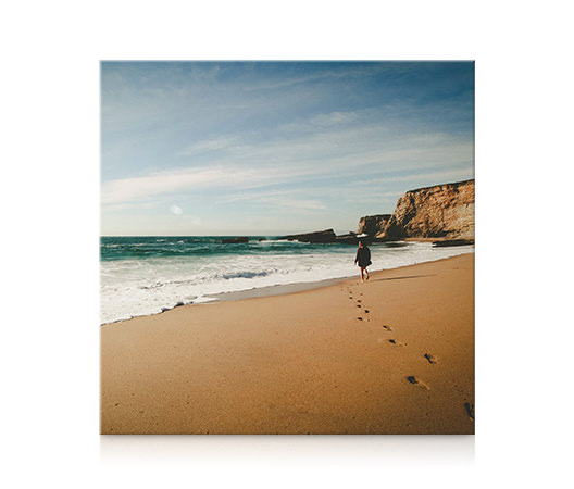 Canvas print showcasing image of beach