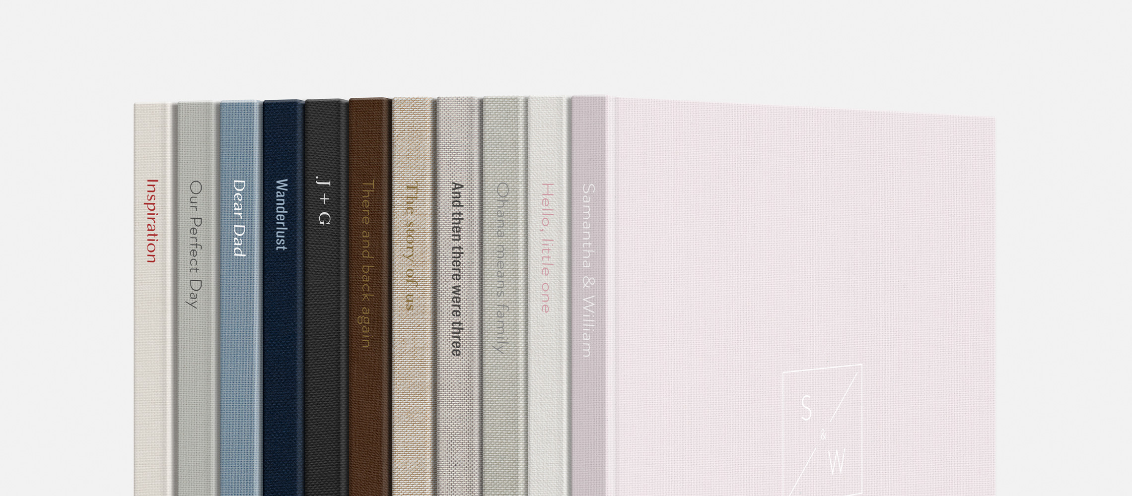 Premium cover fabrics stacked together