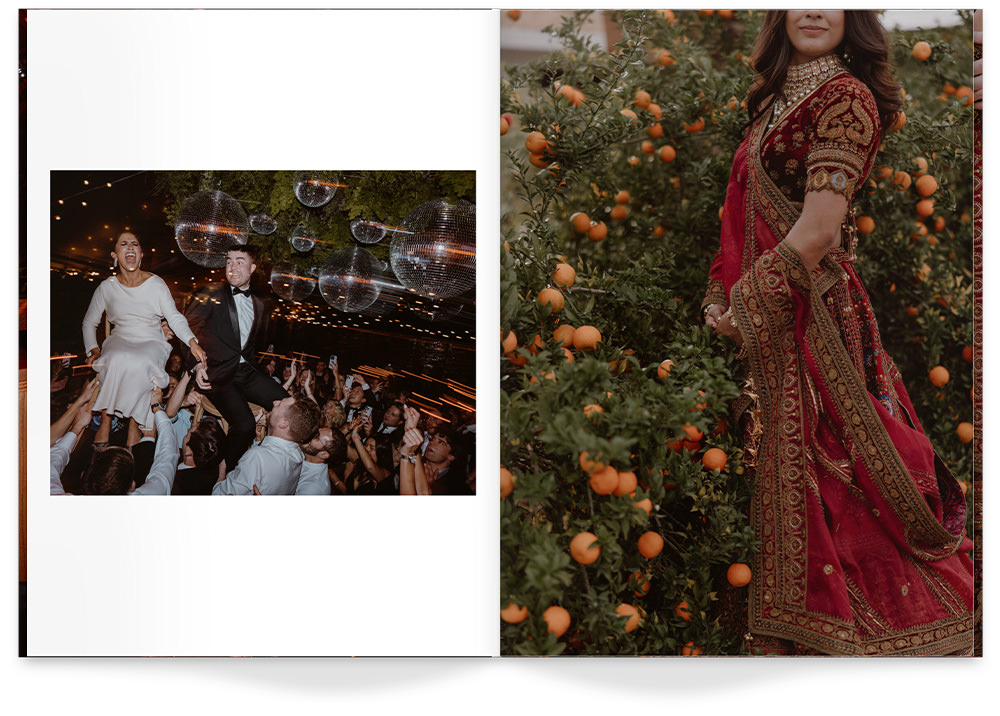 Wedding Magazine with photos of Indian wedding