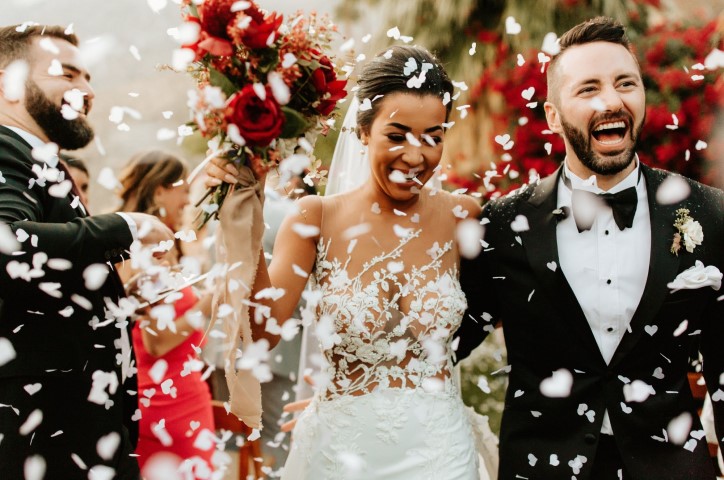 Happy newlyweds