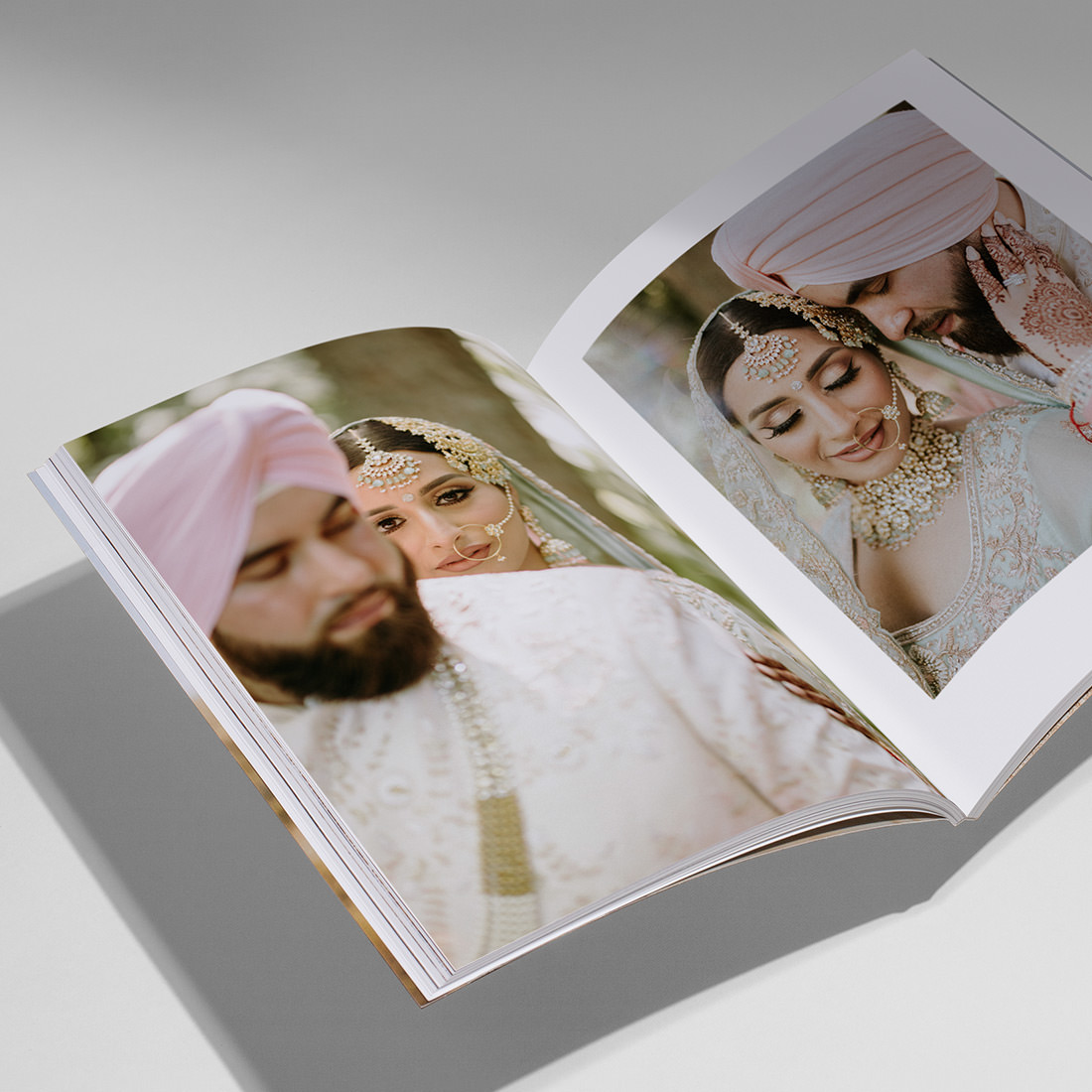 Open Wedding Magazine displaying high quality six color printing